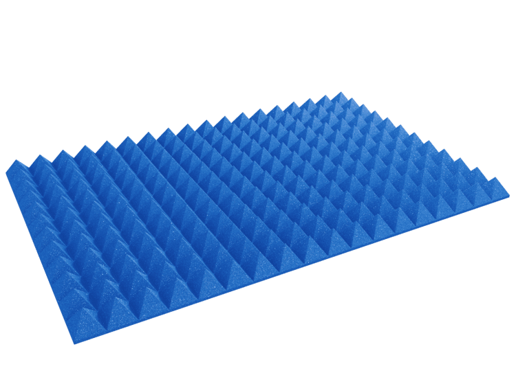 4 Inch Acoustic Foam Pyramid Style Panels - 13 Color Options by SoundAssured