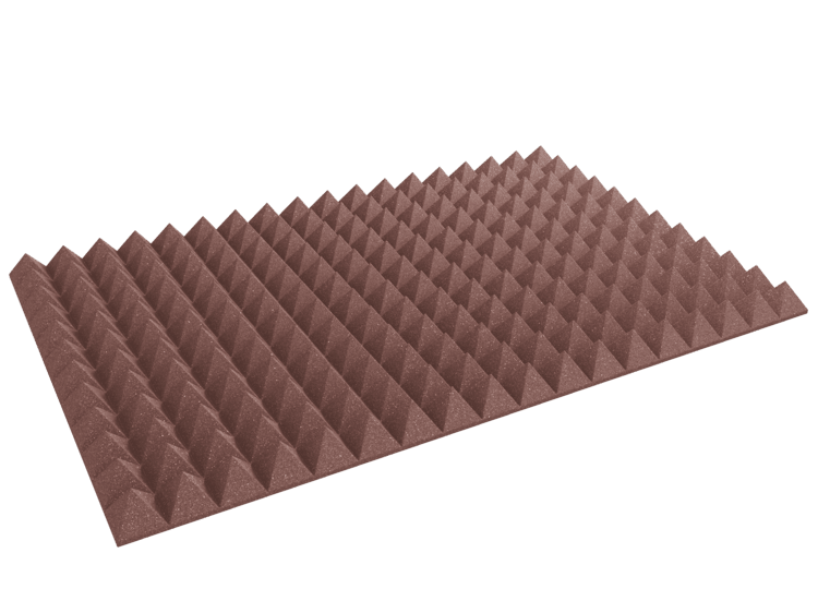 4 Inch Acoustic Foam Pyramid Style Panels - 13 Color Options by SoundAssured