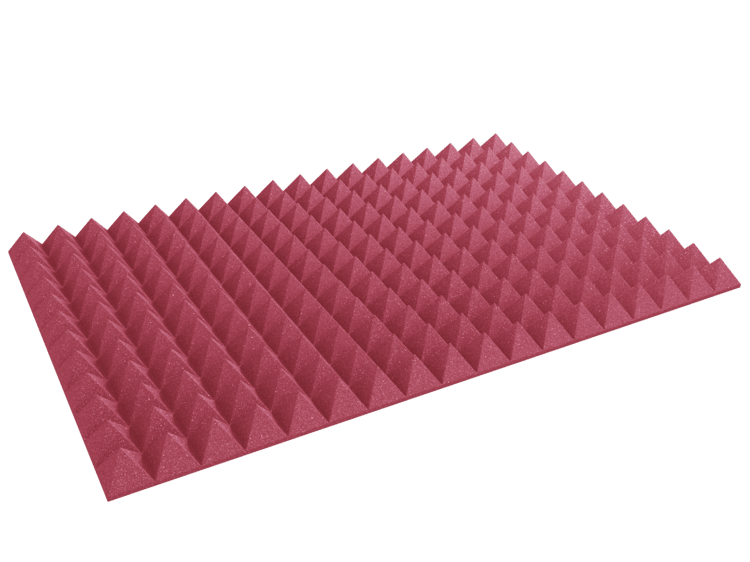 4 Inch Acoustic Foam Pyramid Style Panels - 13 Color Options by SoundAssured