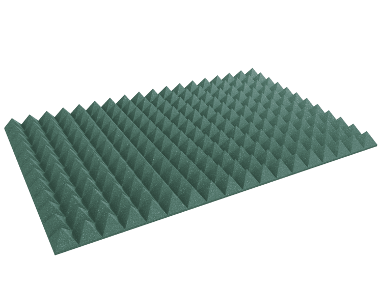 4 Inch Acoustic Foam Pyramid Style Panels - 13 Color Options by SoundAssured