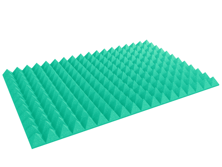 4 Inch Acoustic Foam Pyramid Style Panels - 13 Color Options by SoundAssured