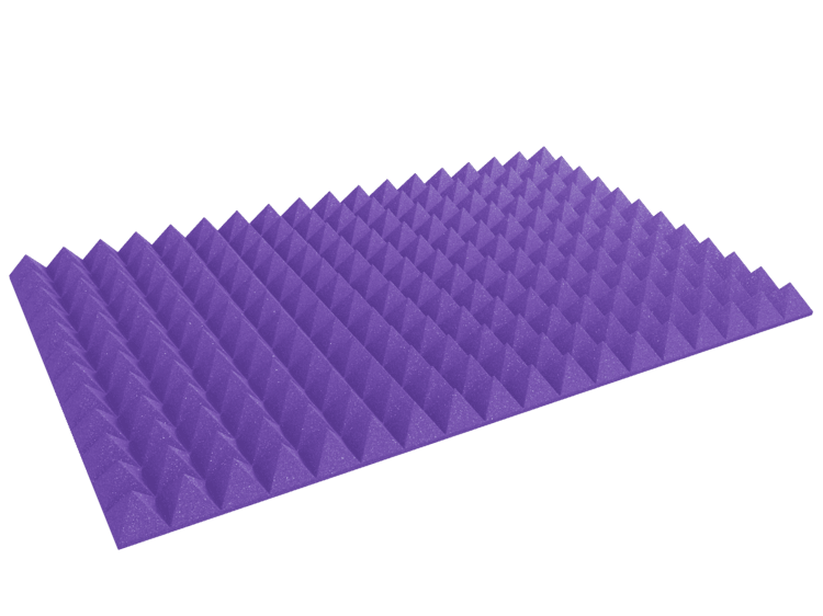 4 Inch Acoustic Foam Pyramid Style Panels - 13 Color Options by SoundAssured