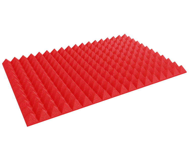 4 Inch Acoustic Foam Pyramid Style Panels - 13 Color Options by SoundAssured