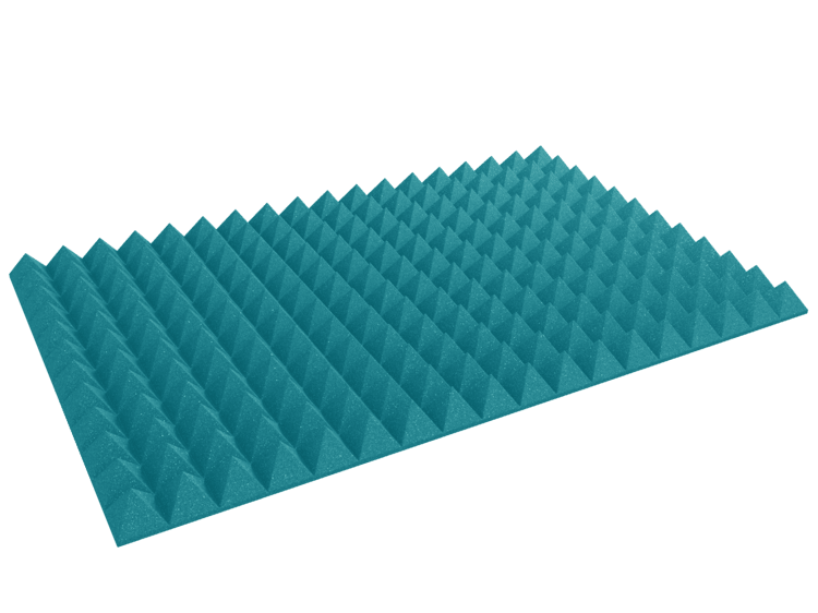 4 Inch Acoustic Foam Pyramid Style Panels - 13 Color Options by SoundAssured