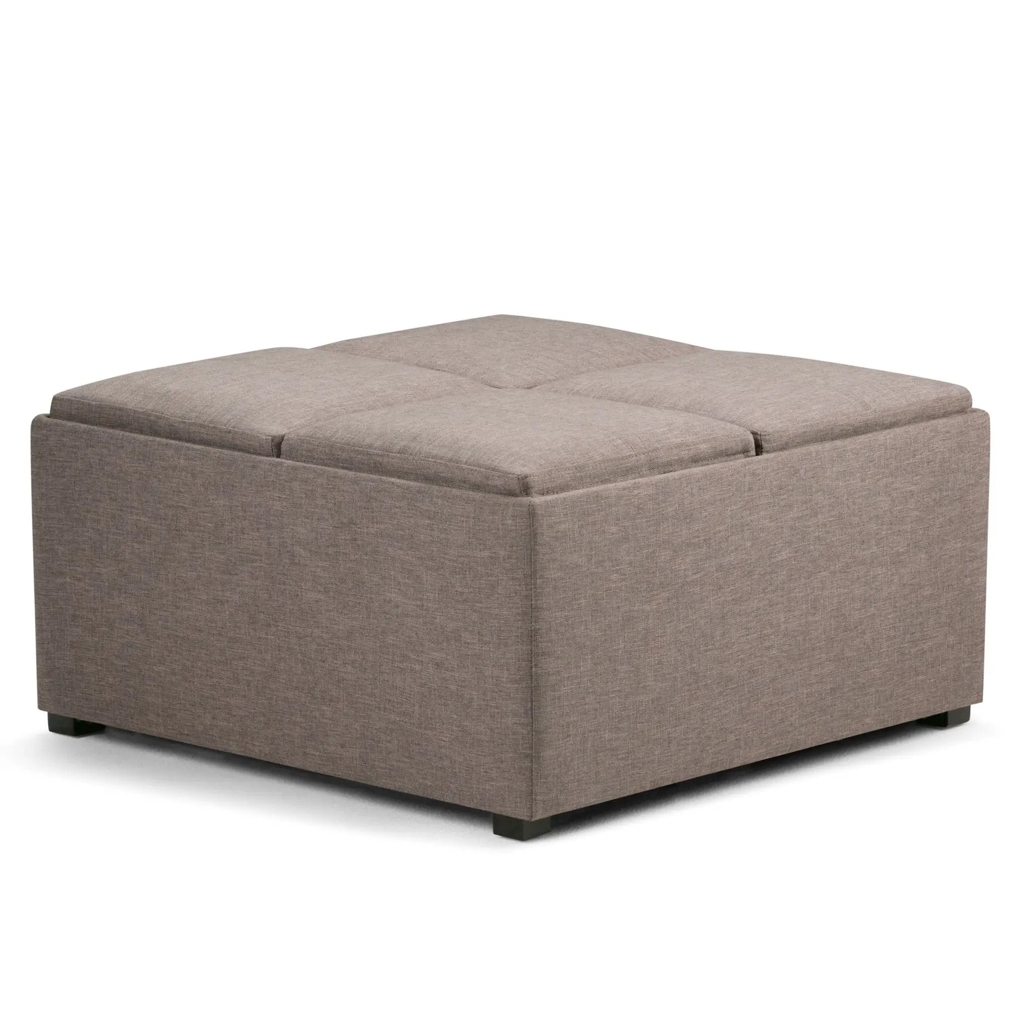 Avalon - Square Coffee Table, Storage Ottoman by Unique Piece Furniture