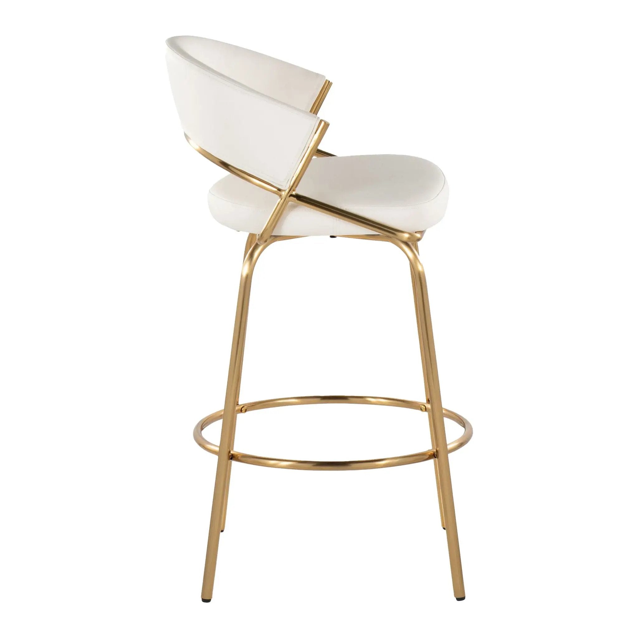 Jie - Glam Fixed Height Counter Stool (Set of 2) by Unique Piece Furniture