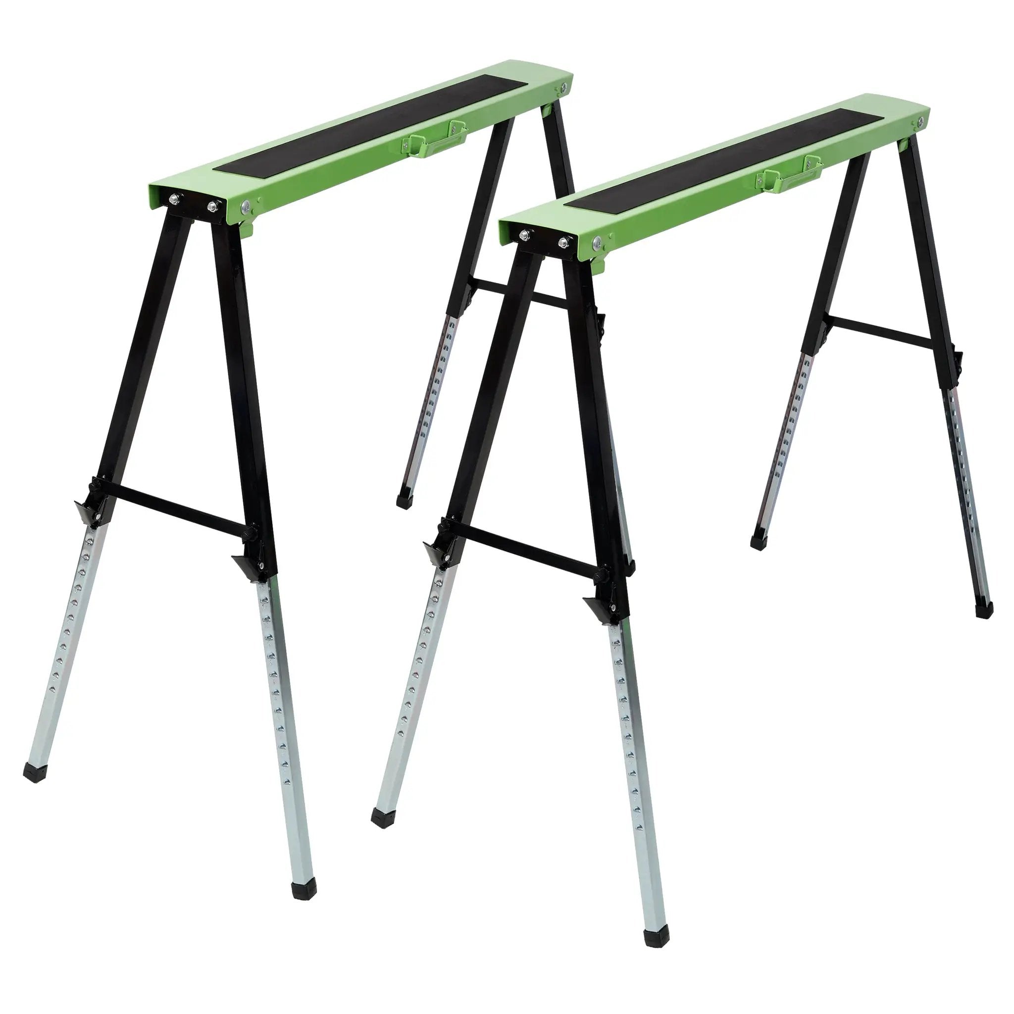 2-Pack Adjustable Saw Horse, Folding Portable Work Horse by HouseOfZazla