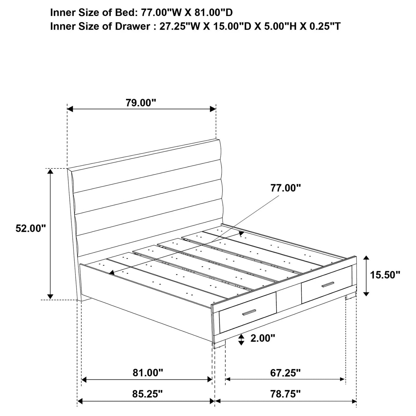 Dulcey - Storage Bed by HouseOfZazla