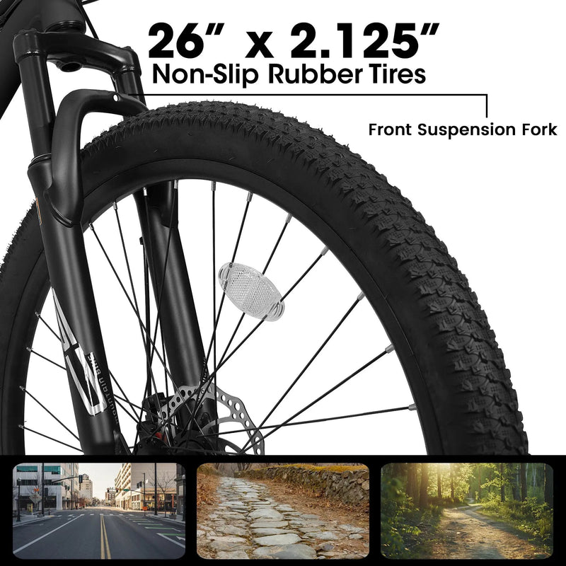 A26207 26 Inch Steel Frame Mountain Bike by HouseOfZazla