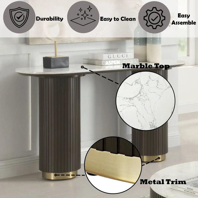 Manilla - Table With Marble Top by Unique Piece Furniture