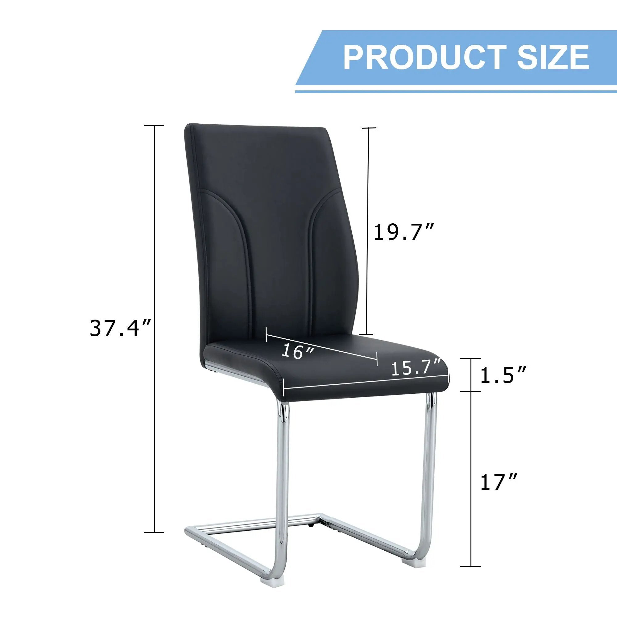 Modern Dining Chairs With High Backrest And Sturdy Legs by Unique Piece Furniture
