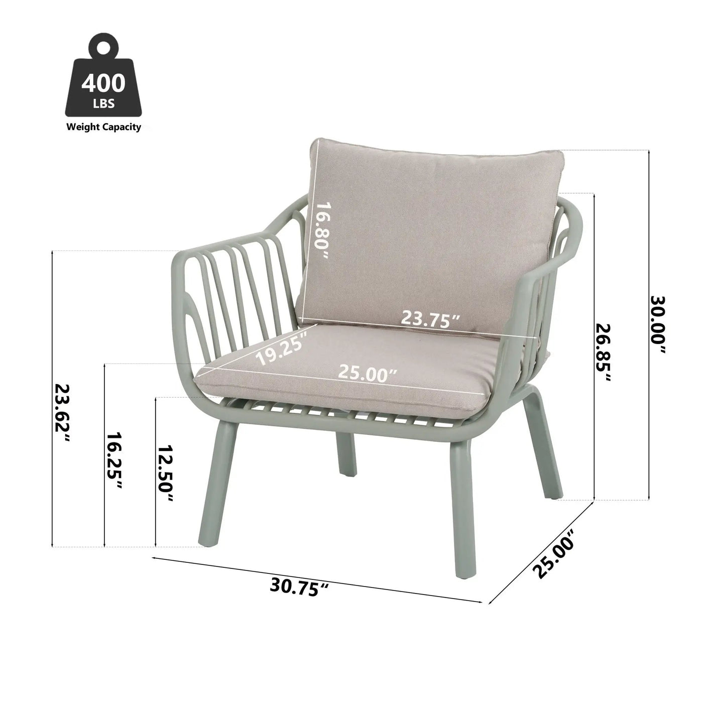 Huron Outdoor Club Chair (Set of 2) by HouseOfZazla