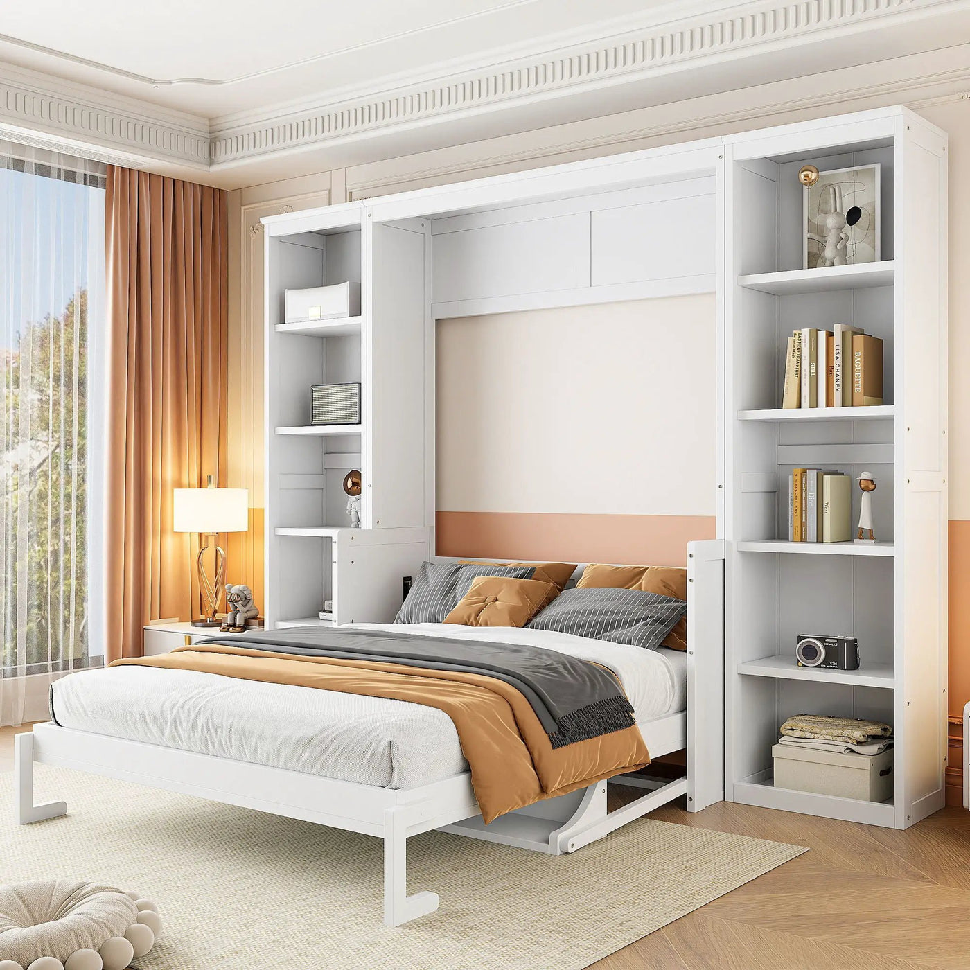 Murphy Bed With Desk And Bookshelf by Unique Piece Furniture