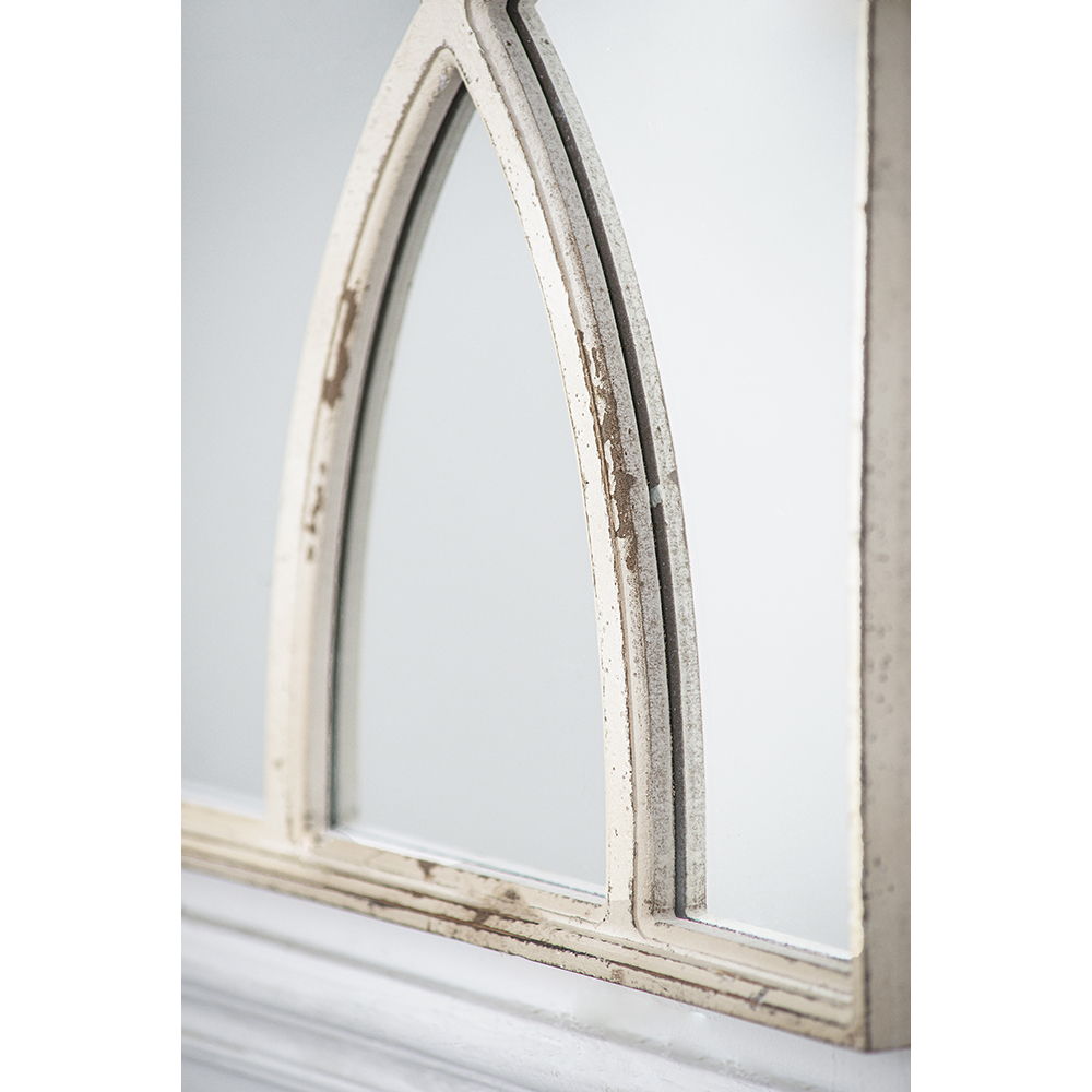 Rectangular Wooden Wall Mirror with Antique Frame, Set of 2 - Black or White, photo 9 of 15