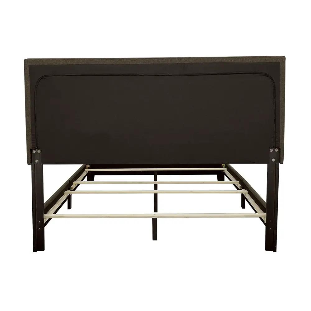 Boyd Upholstered Queen Panel Bed Charcoal by Unique Piece Furniture