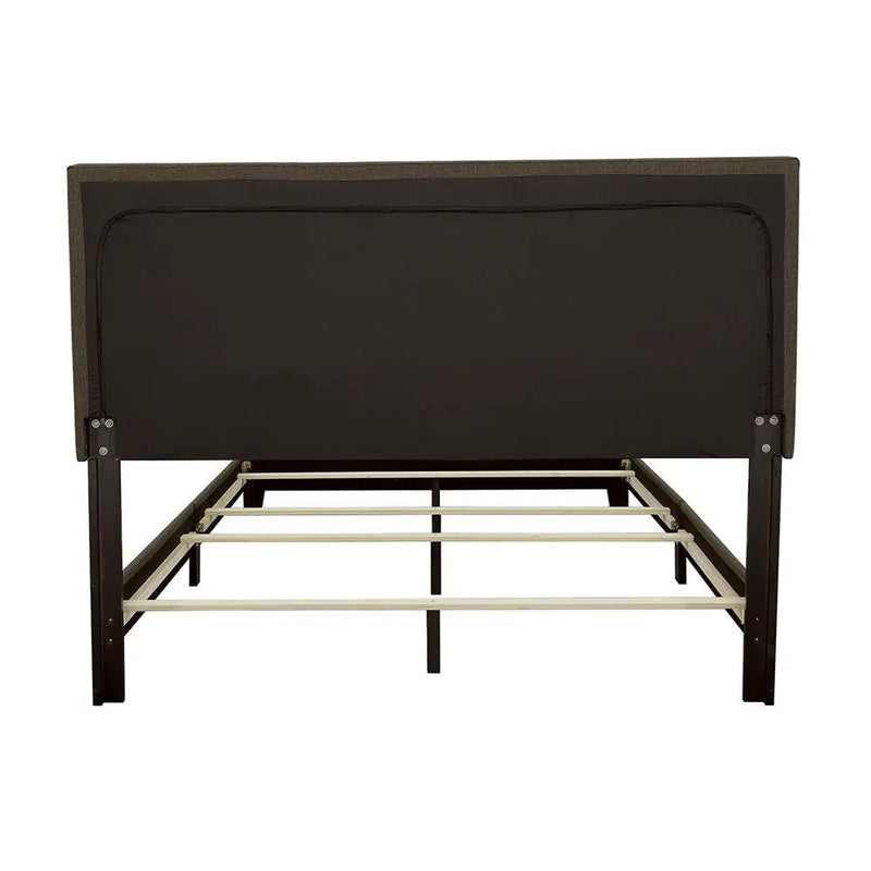 Boyd Upholstered Queen Panel Bed Charcoal by Unique Piece Furniture