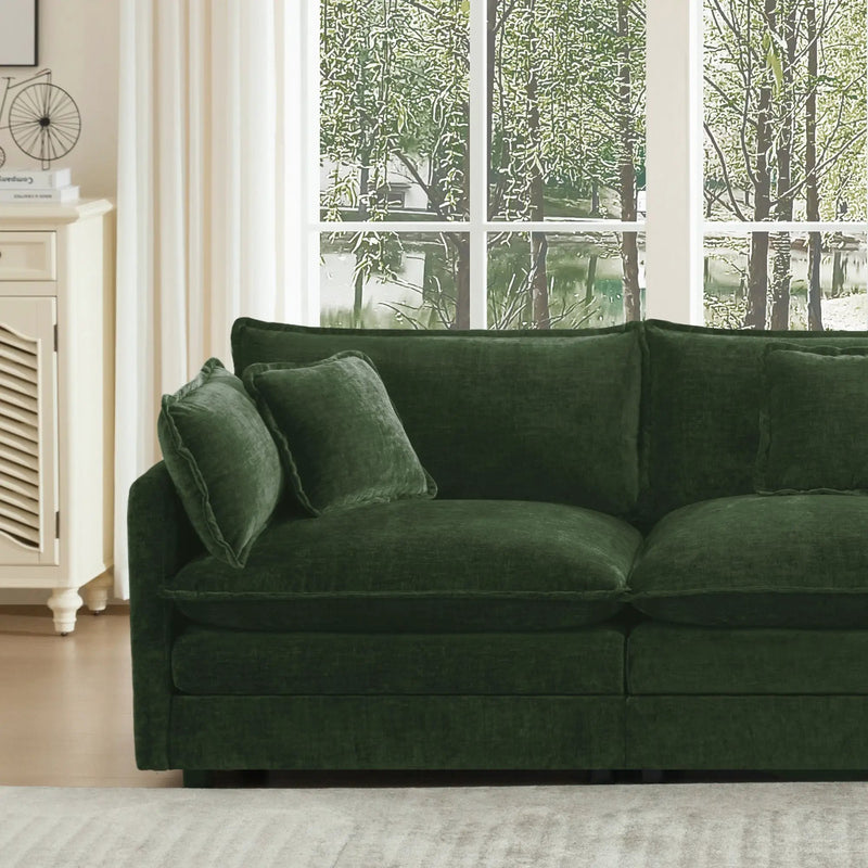 U-Shaped Sectional Sofa with Reversible Footrest by HouseOfZazla