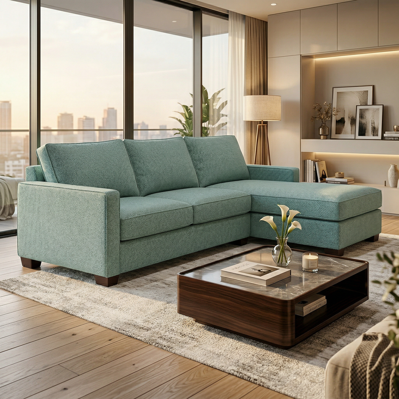 Modena Sectional Sofa – Customizable L-Shaped Comfort by HouseOfZazla