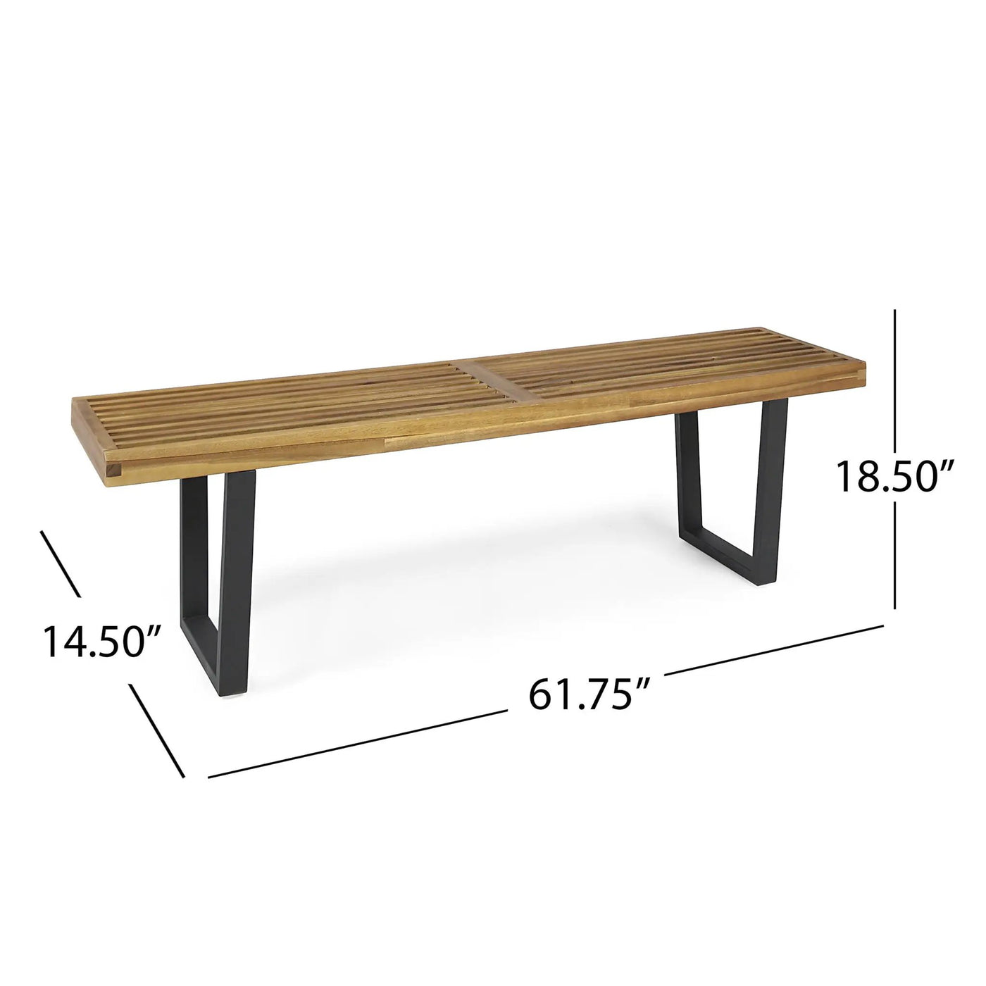 Intrinsic Outdoor Dining Bench With Slat Top by HouseOfZazla