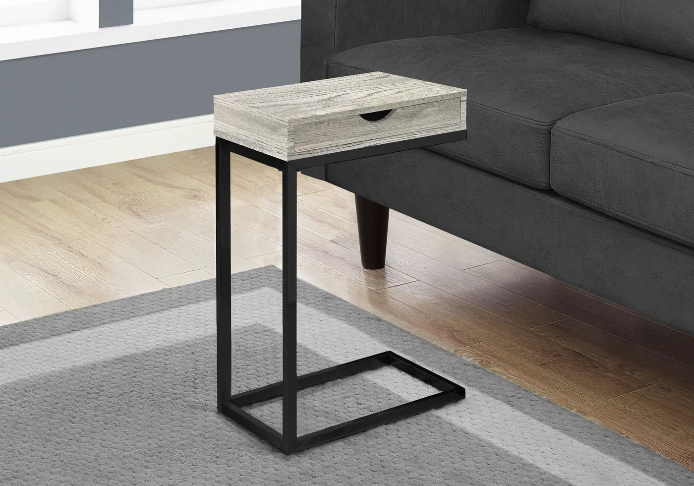 Accent Table, C - Shaped Contemporary Elegant Design by HouseOfZazla