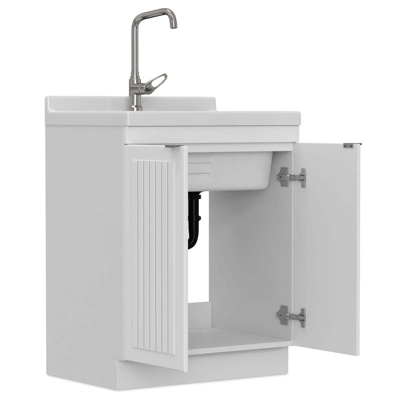 Murphy - Laundry Cabinet & Faucet And Stainless Steel Sink by HouseOfZazla