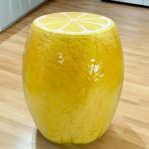 Yellow Lemon Fruit Stool