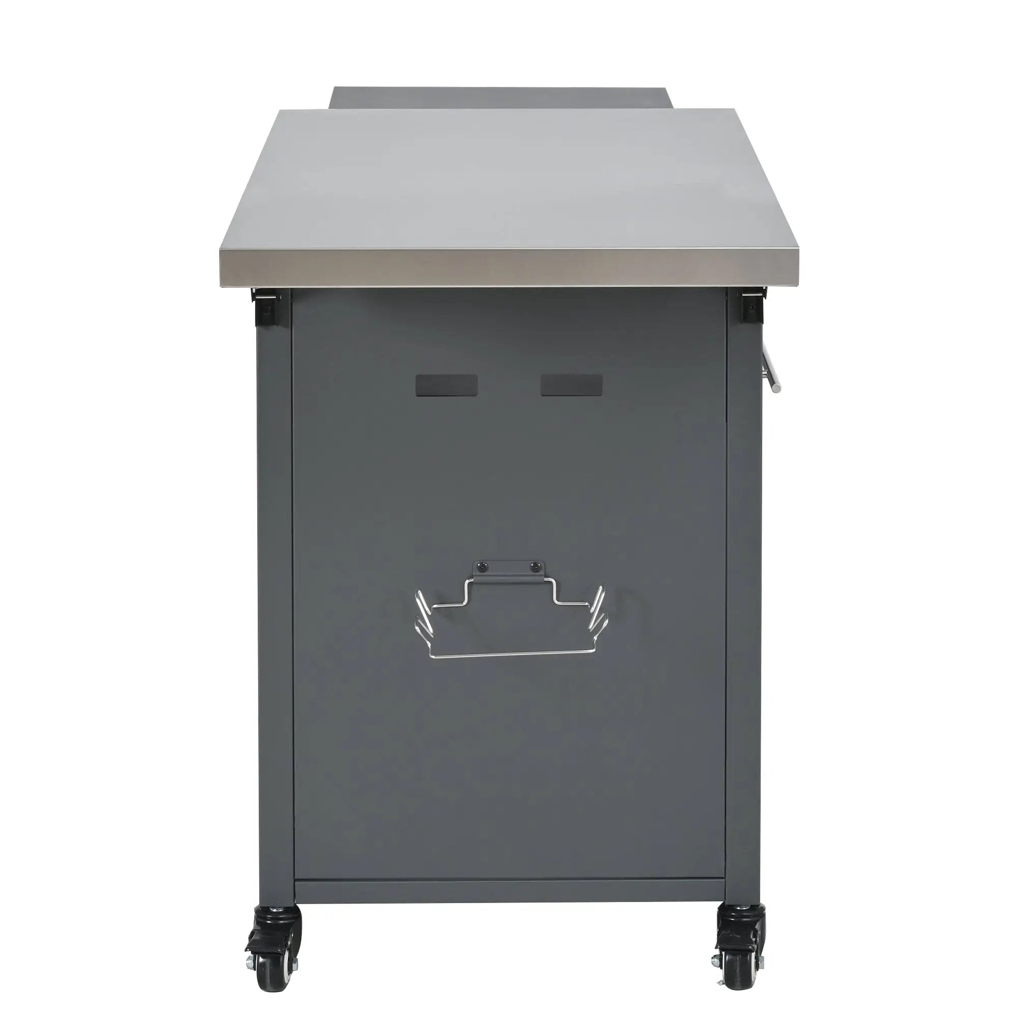 Foldable Outdoor Prep Station BBQ Cart Patio Dining Cart by HouseOfZazla