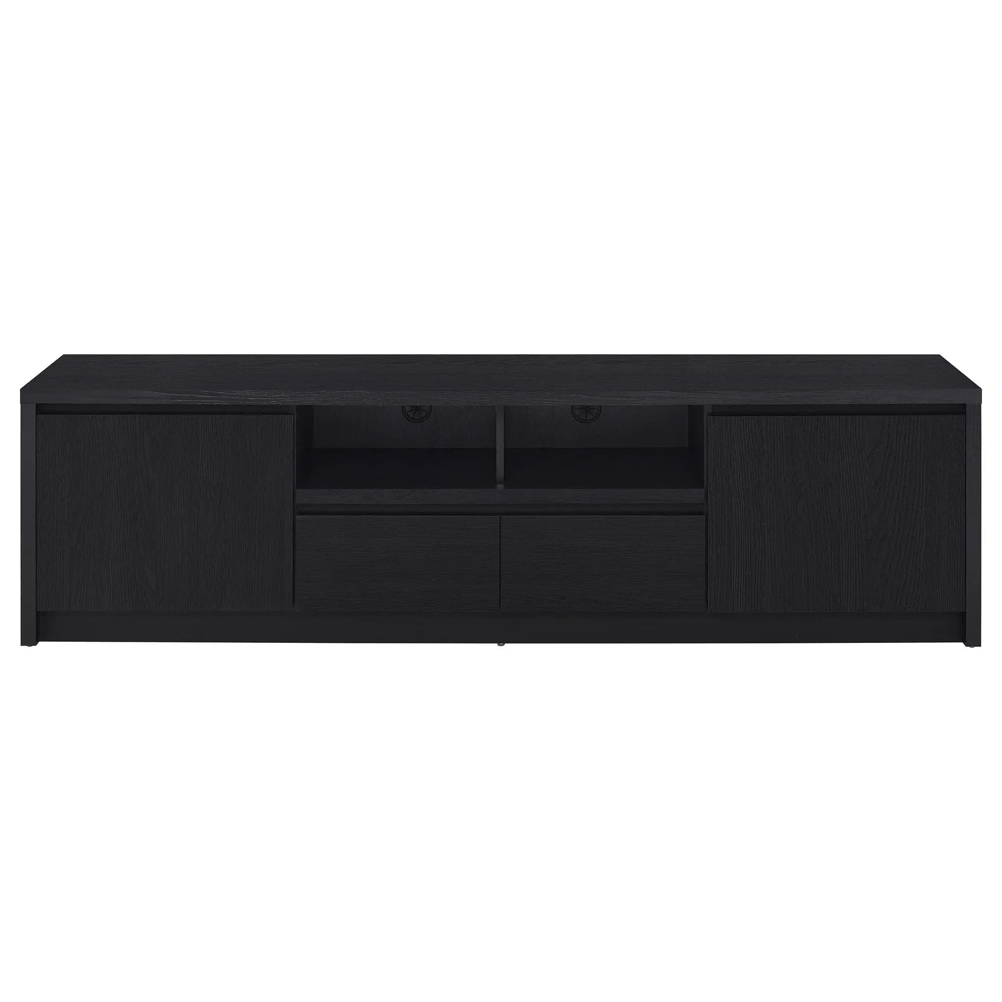 Winfield 3-piece Entertainment Center 78-inch TV Stand Black by Unique Piece Furniture