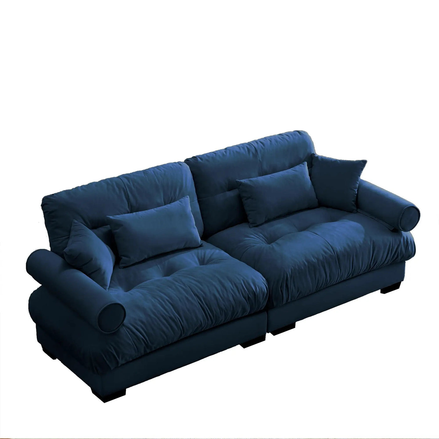Modern Oversize Sofa With Cloud Like Comfort, Featuring Waist And Throw Pillows by HouseOfZazla