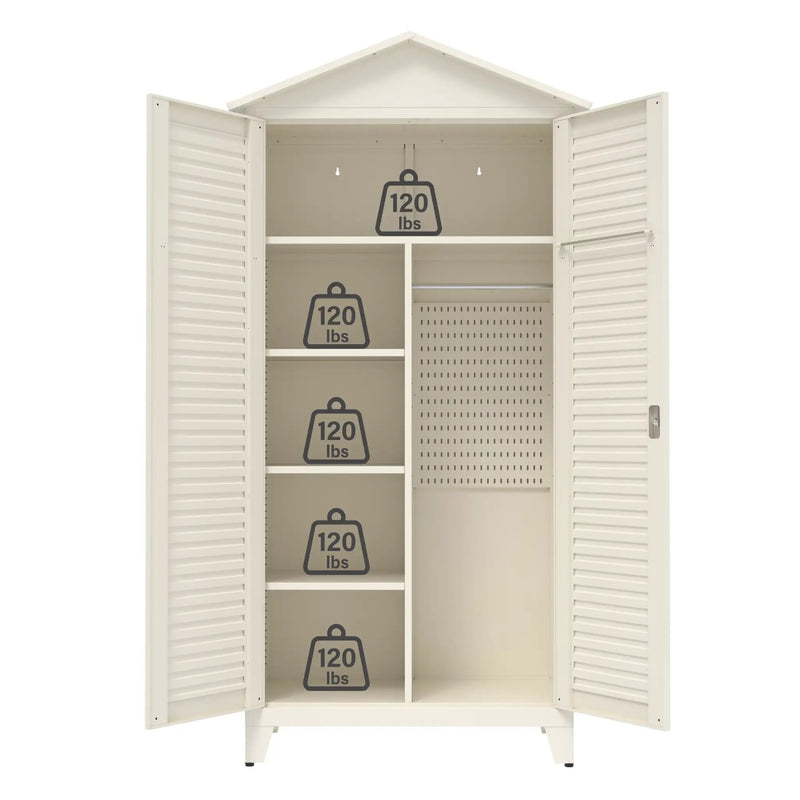 Spire79.1'' Tall Metal Tool Storage Cabinet by HouseOfZazla