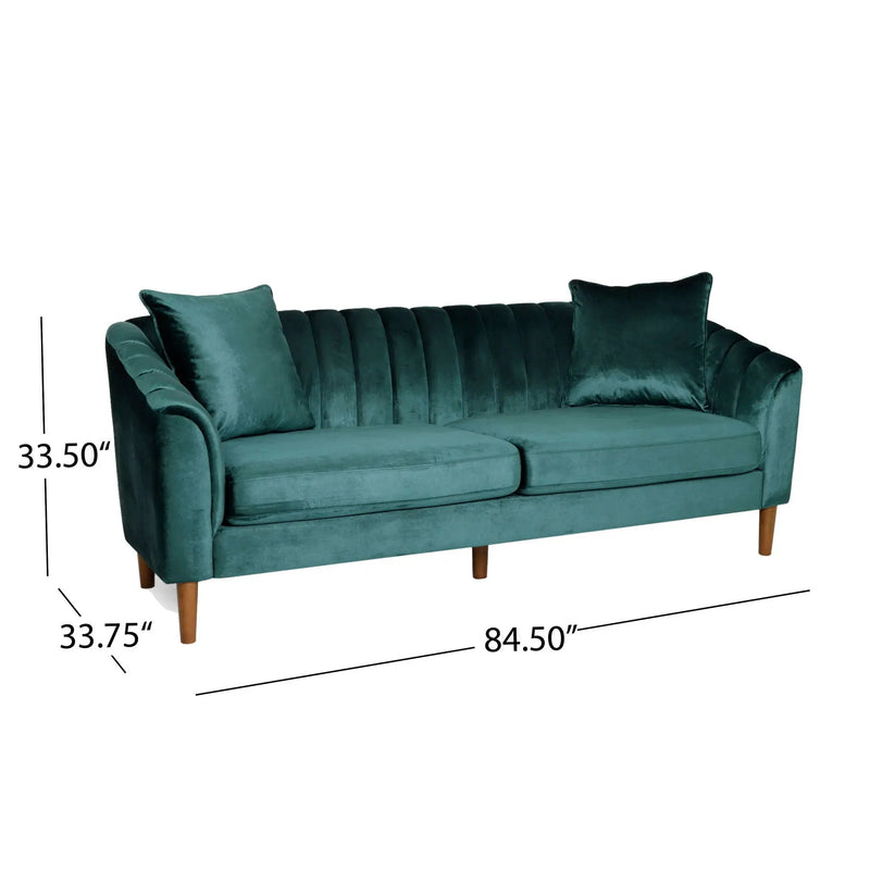 Contemporary 3 Seater Sofa With Accents by HouseOfZazla