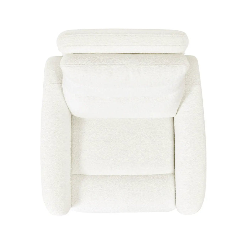 Bloomy - High Back Power Recliner Motion Chair - Chiffon White by HouseOfZazla