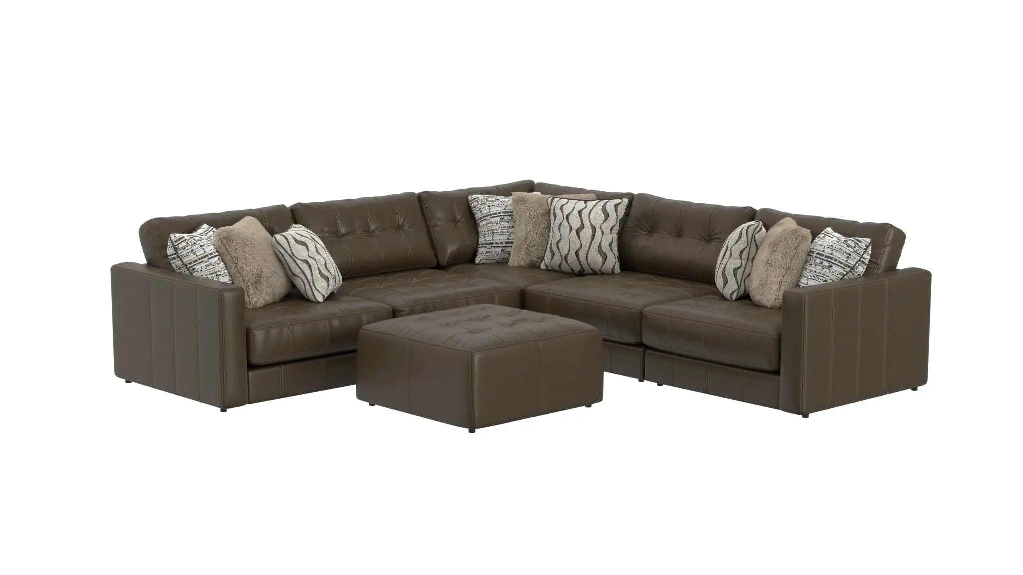 Siena - Modular Sectional And Cocktail Ottoman by Unique Piece Furniture