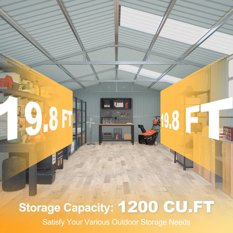 Outdoor Storage Shed 20x10 FT by HouseOfZazla