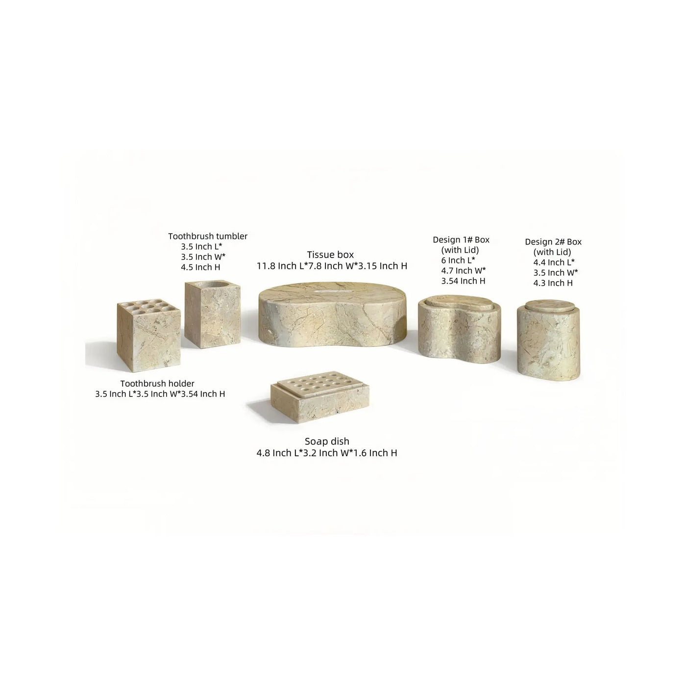Elegant Bathroom Accessories Set by HouseOfZazla