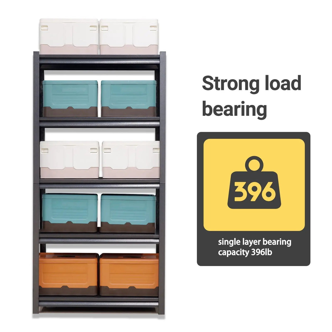 Industrial Heavy Duty Metal Garage Shelving Unit, Adjustable Storage Rack by HouseOfZazla