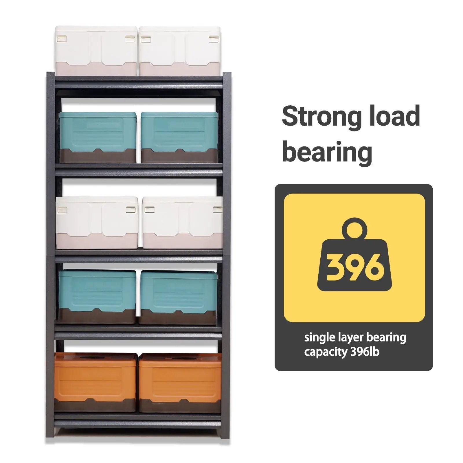 Industrial Heavy Duty Metal Garage Shelving Unit, Adjustable Storage Rack by HouseOfZazla