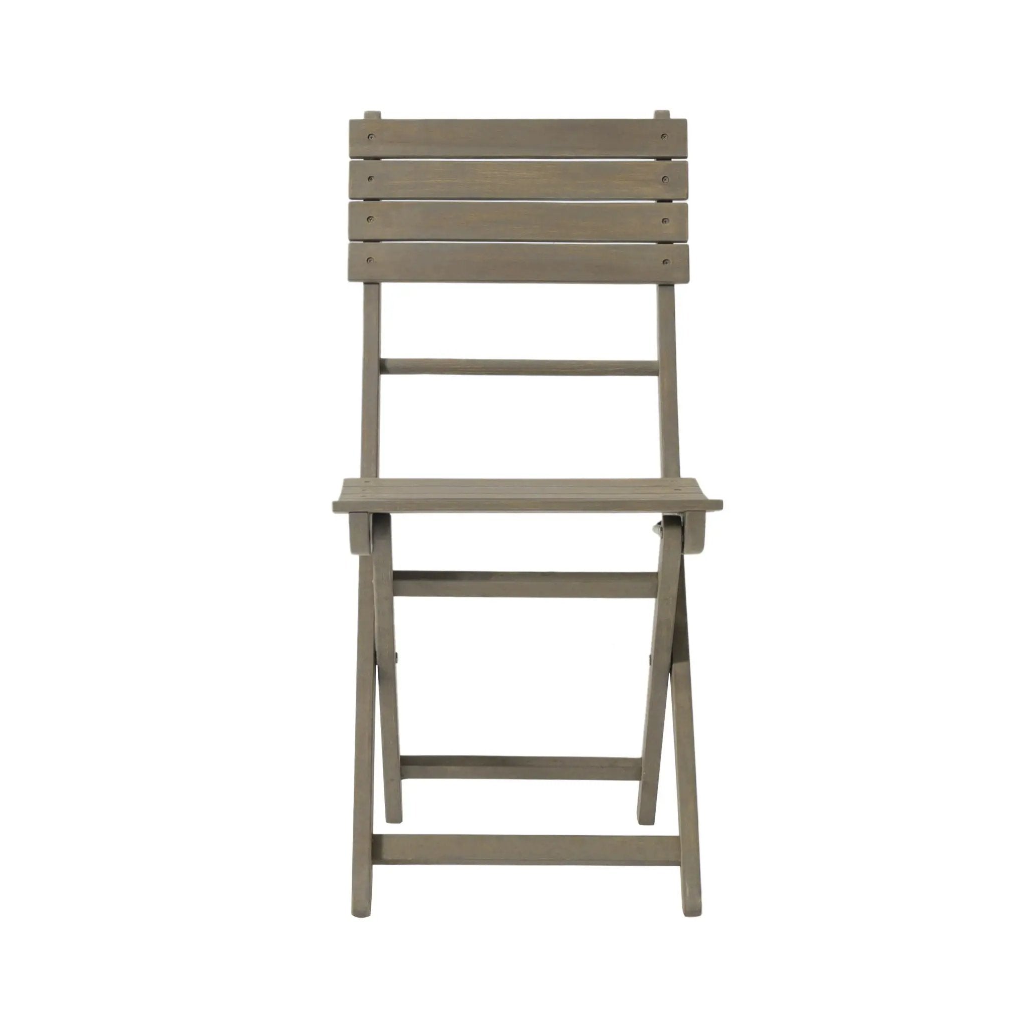Outdoor Foldable Wood Dining Chair With Slat Design (Set of 2) by HouseOfZazla