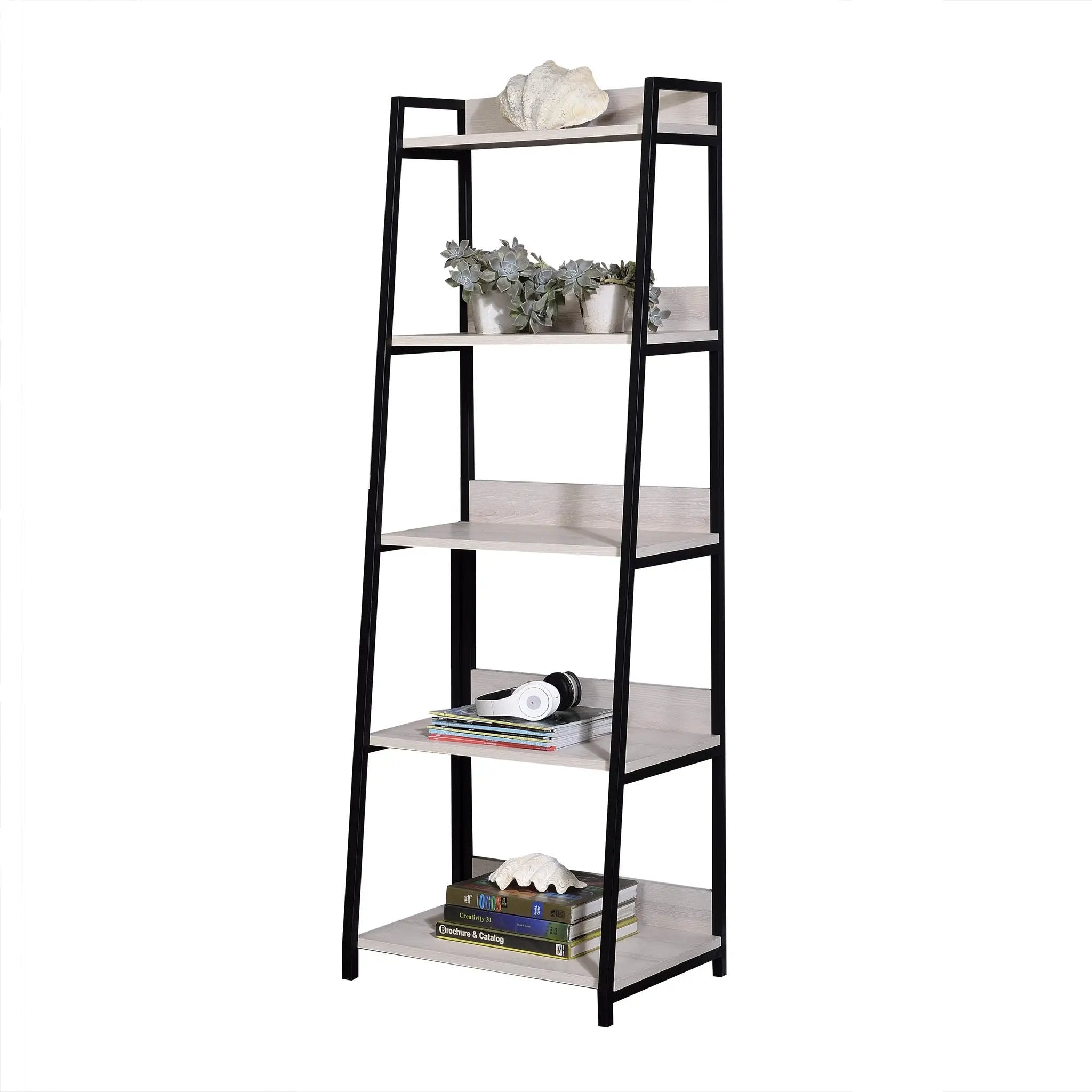 Wendral Natural & Black Finish 24"W Bookshelf by HouseOfZazla