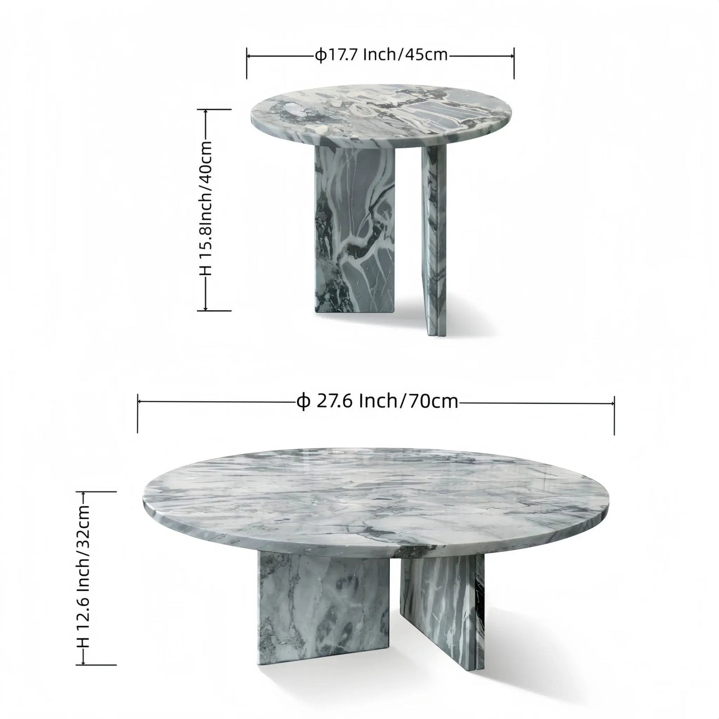 Elegant Coffee Duo Table Set by Unique Piece Furniture