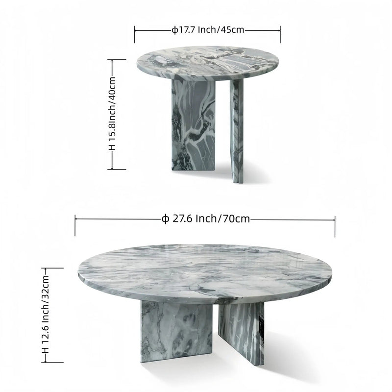 Elegant Coffee Duo Table Set by Unique Piece Furniture