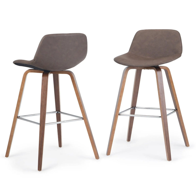 Randolph - Bentwood Multifunctional Counter / Bar Height Stool (Set of 2) by Unique Piece Furniture