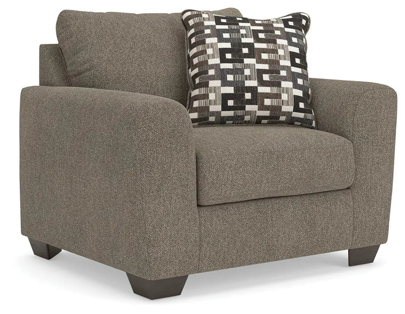 Triston-Peaks - Chair And A Half - Suede by Unique Piece Furniture