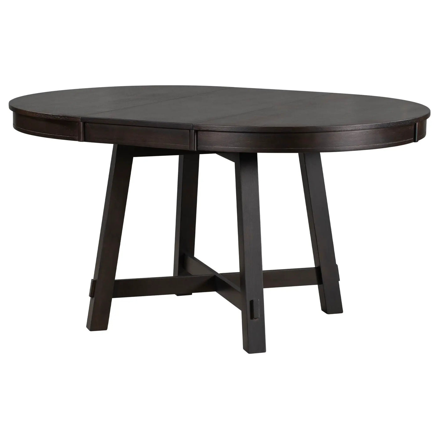 Gia Round Extendable Dining Table with 16" Leaf Wood by HouseOfZazla