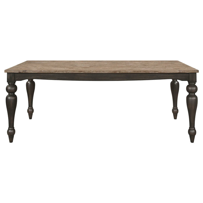 Kavita - Dining Table With Turned Leg - Brown by HouseOfZazla