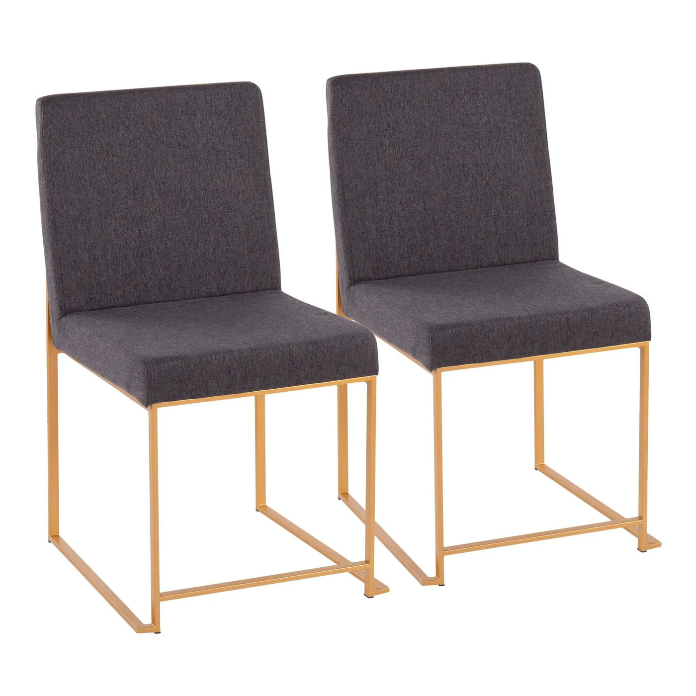 Fuji - Contemporary Stylish Frame, High Back Dining Chair (Set of 2) by HouseOfZazla