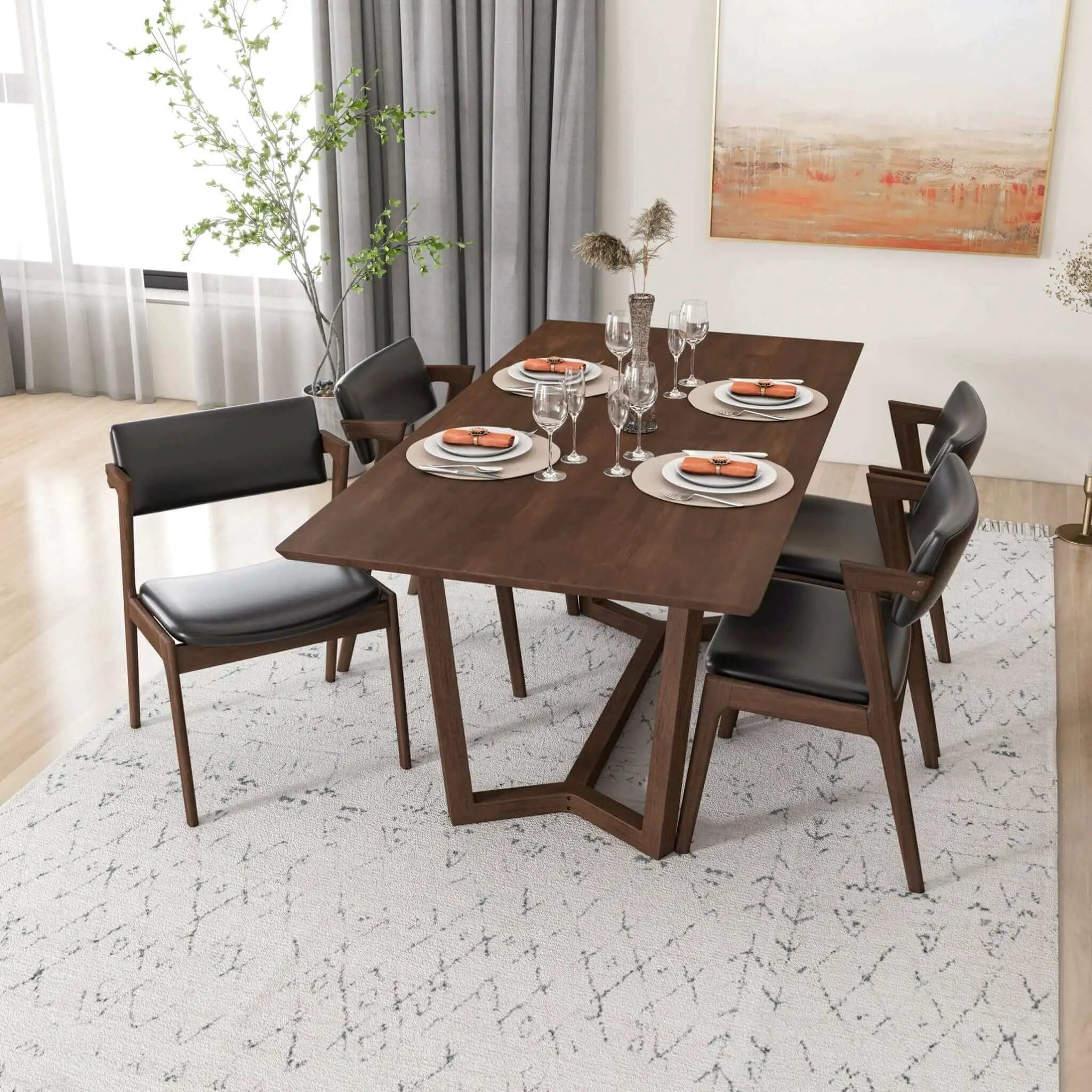 Marina - Mid-Century Modern Design Dining Table by Unique Piece Furniture