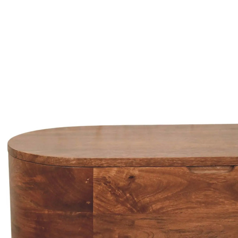 Solid Wood Curva Storage Trunk by HouseOfZazla