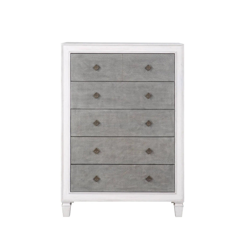 Katia - Weathered Chest - White by Unique Piece Furniture