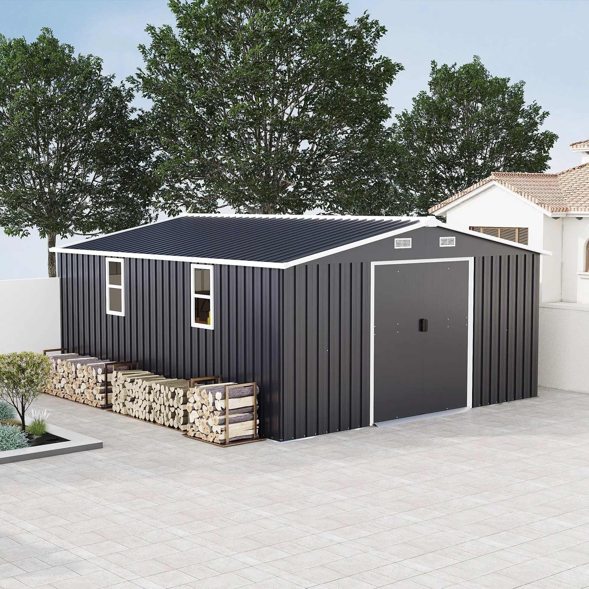 Campcraft 10x12ft Color Steel Plate Storage Shed by HouseOfZazla